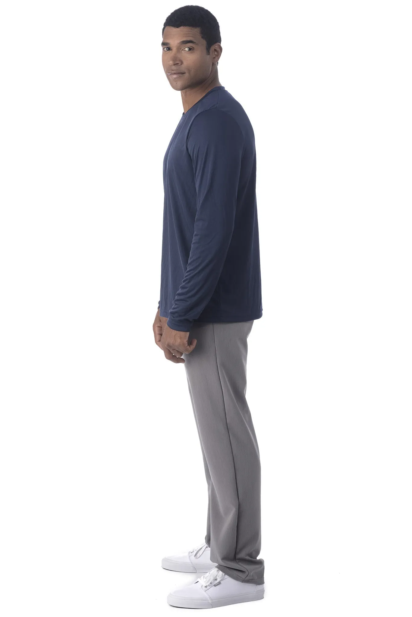 Men's "Under Scrub" Long Sleeve T-Shirt - Navy Blue